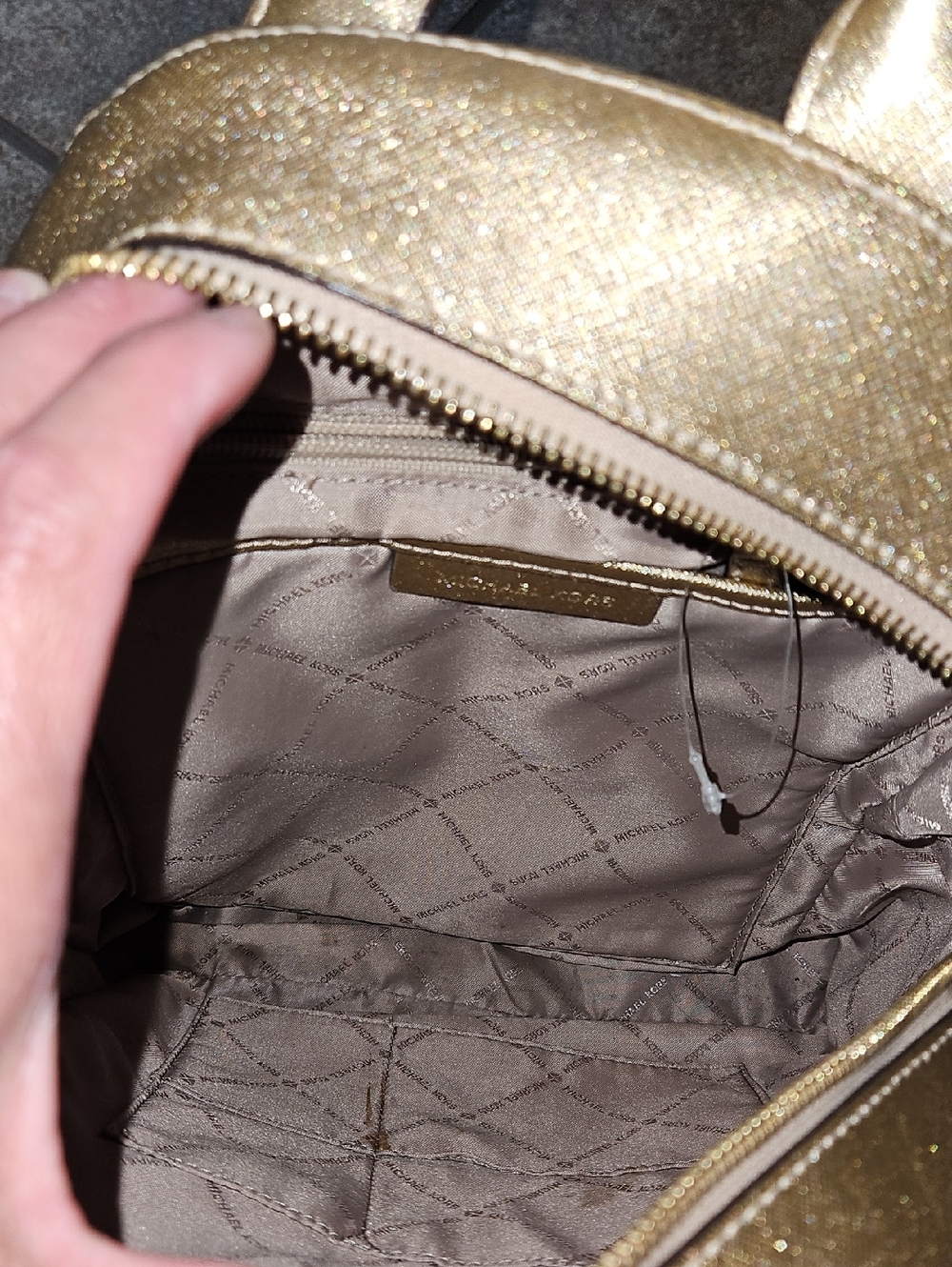 Michael Kors Abbey Medium Logo And Pebbled Women's Backpack - Picture 5 of 10